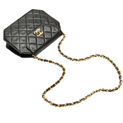 CC Quilted Lambskin Octagon Flap