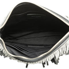 Leather Joulie Fringe Clutch