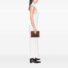 Macadam Coated Canvas Clutch