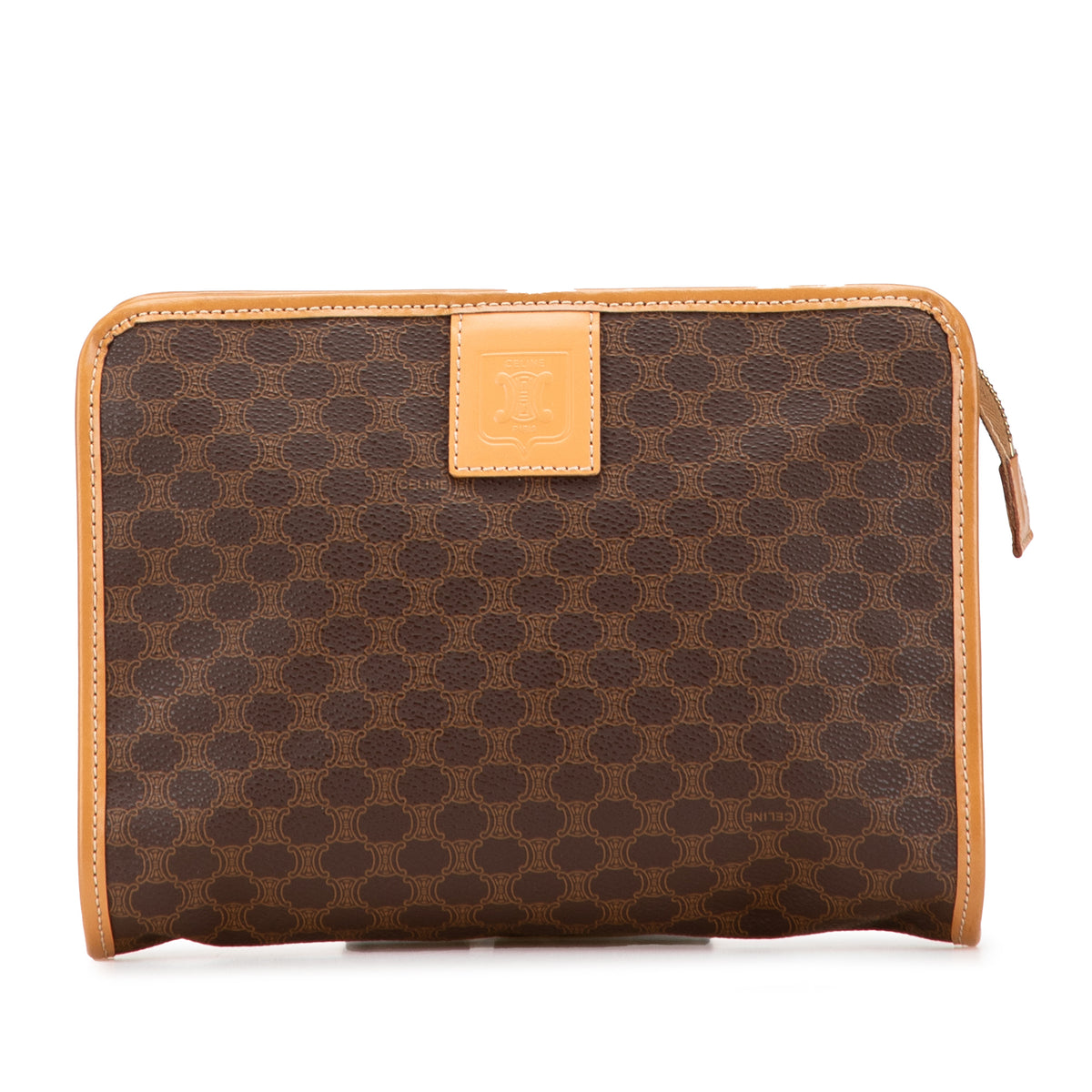 Macadam Coated Canvas Clutch