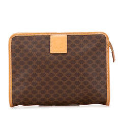 Macadam Coated Canvas Clutch