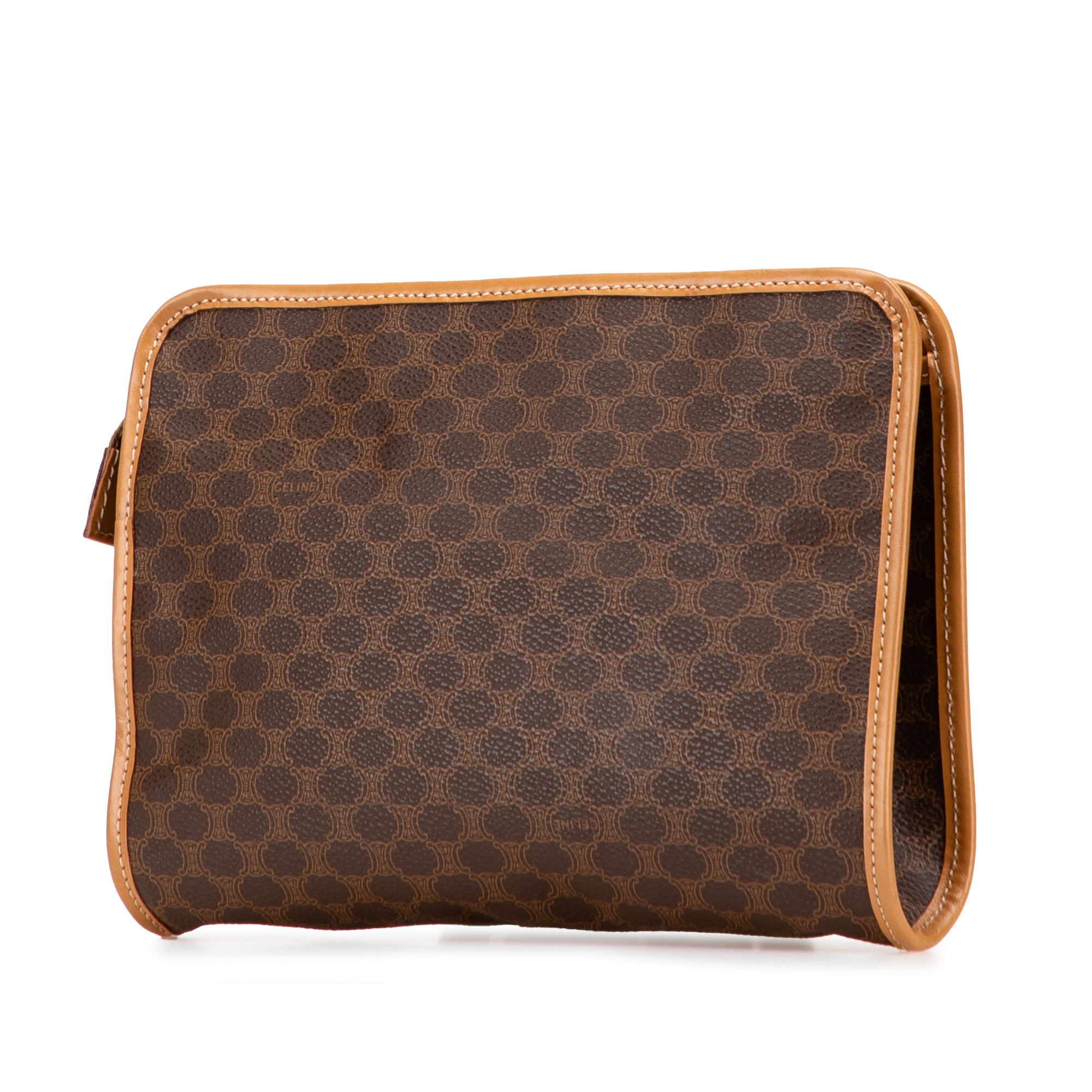 Macadam Coated Canvas Clutch