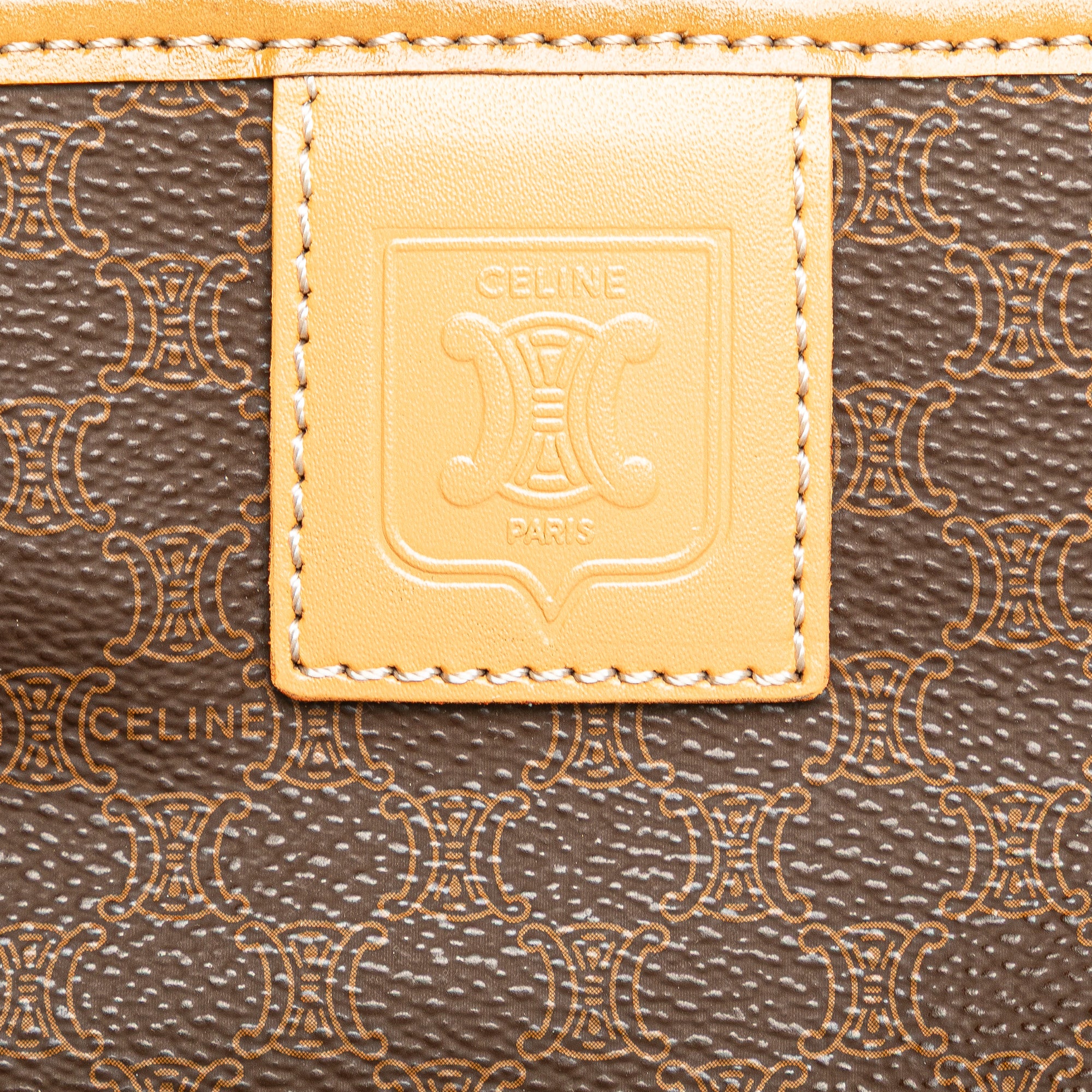 Macadam Coated Canvas Clutch