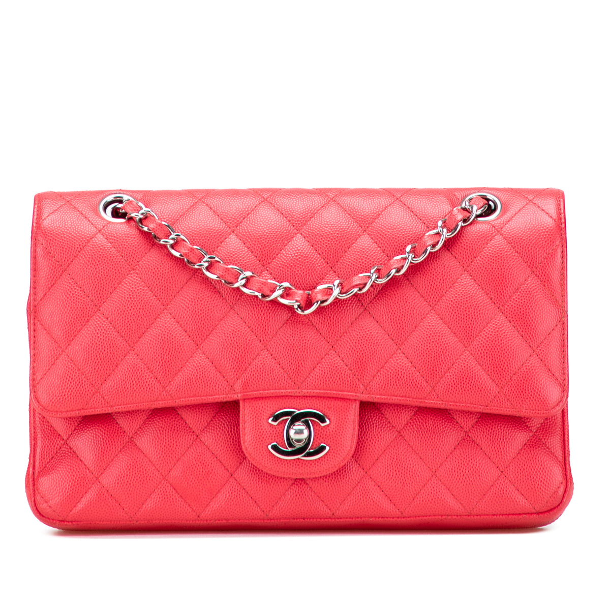 Medium Classic Caviar Double Flap