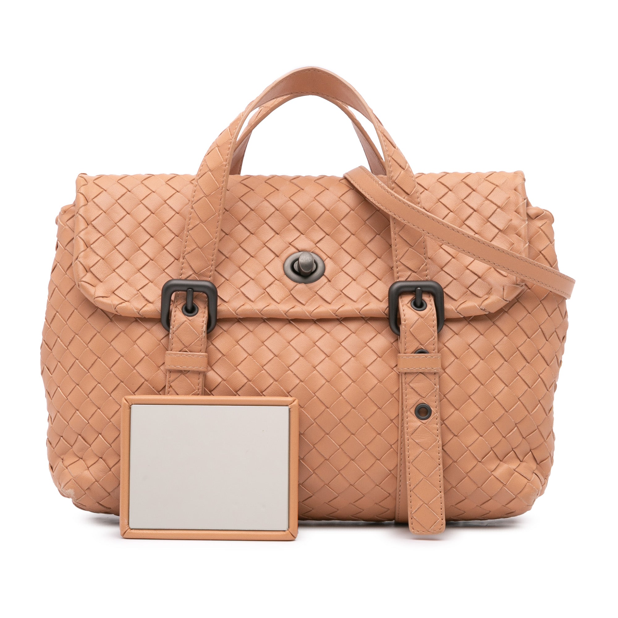 Intrecciato Flap Satchel