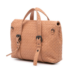 Intrecciato Flap Satchel