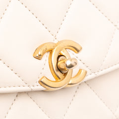 Medium Quilted Lambskin CC Coin Flap