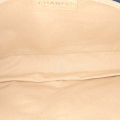 Medium Quilted Nubuck Natural Beauty Split Pocket Flap