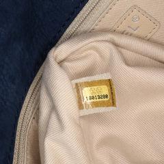 Medium Quilted Nubuck Natural Beauty Split Pocket Flap