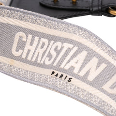 Embroidered Canvas Logo Bag Strap