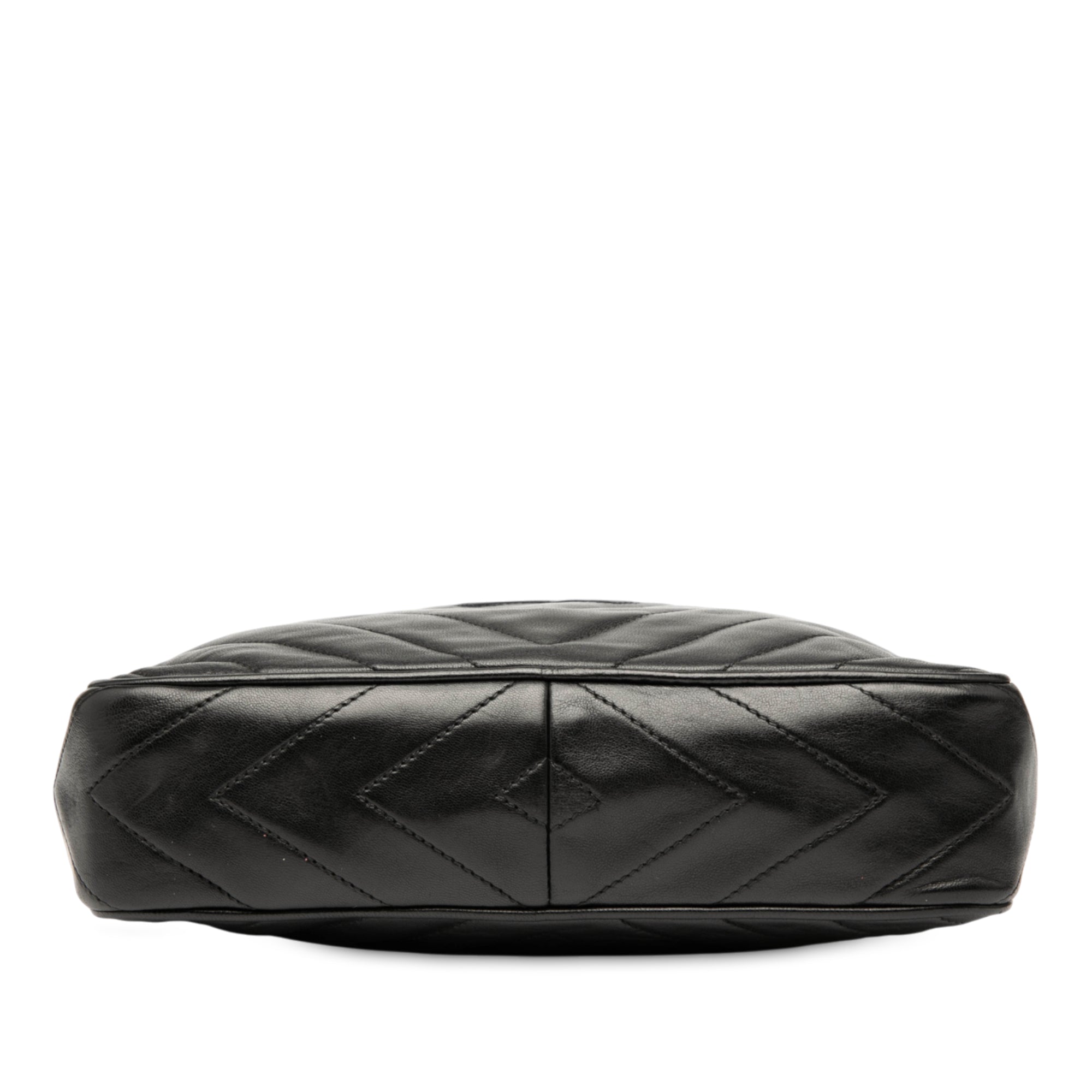 CC Chevron Quilted Lambskin Tassel Camera Case