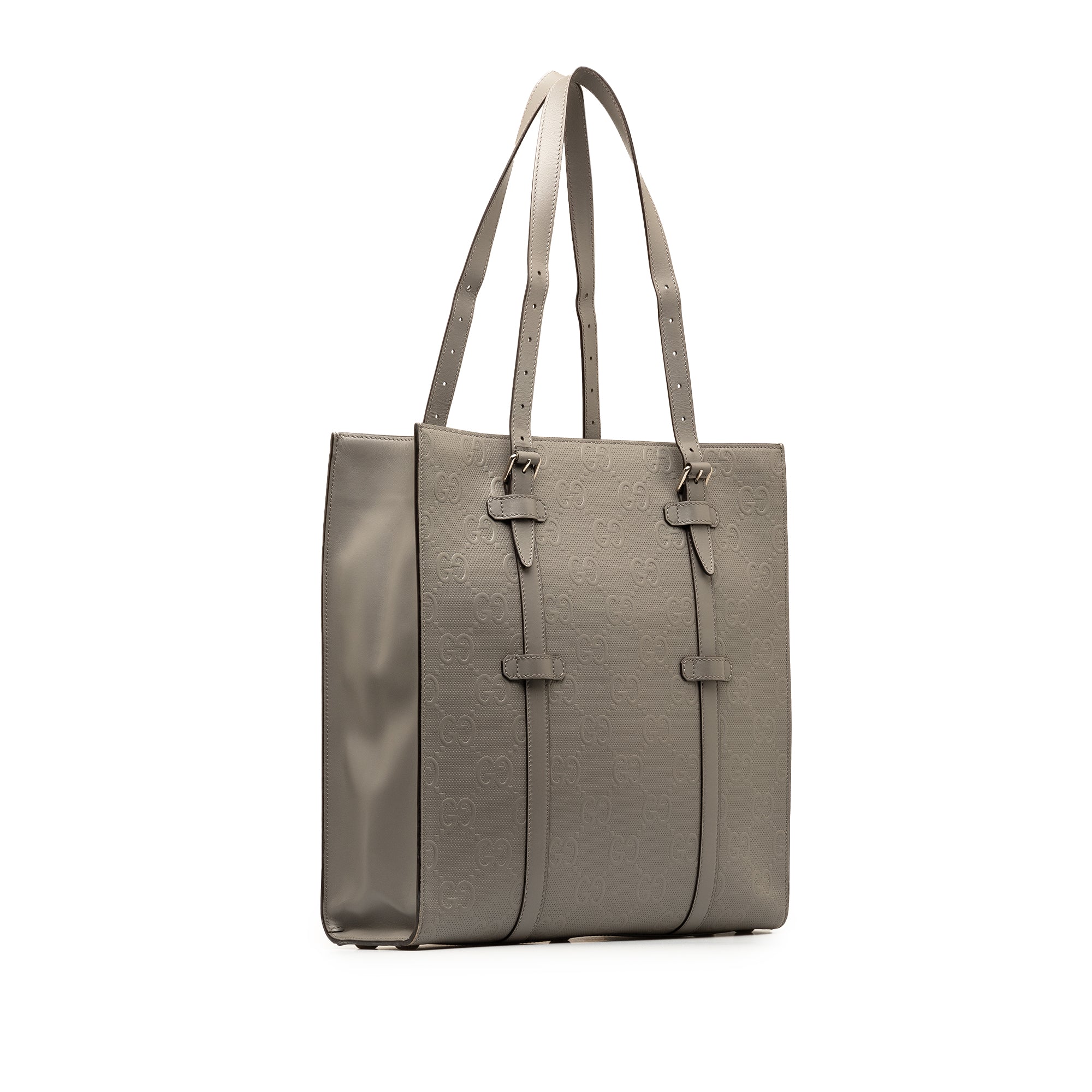 GG Embossed Leather Vertical Tote_1