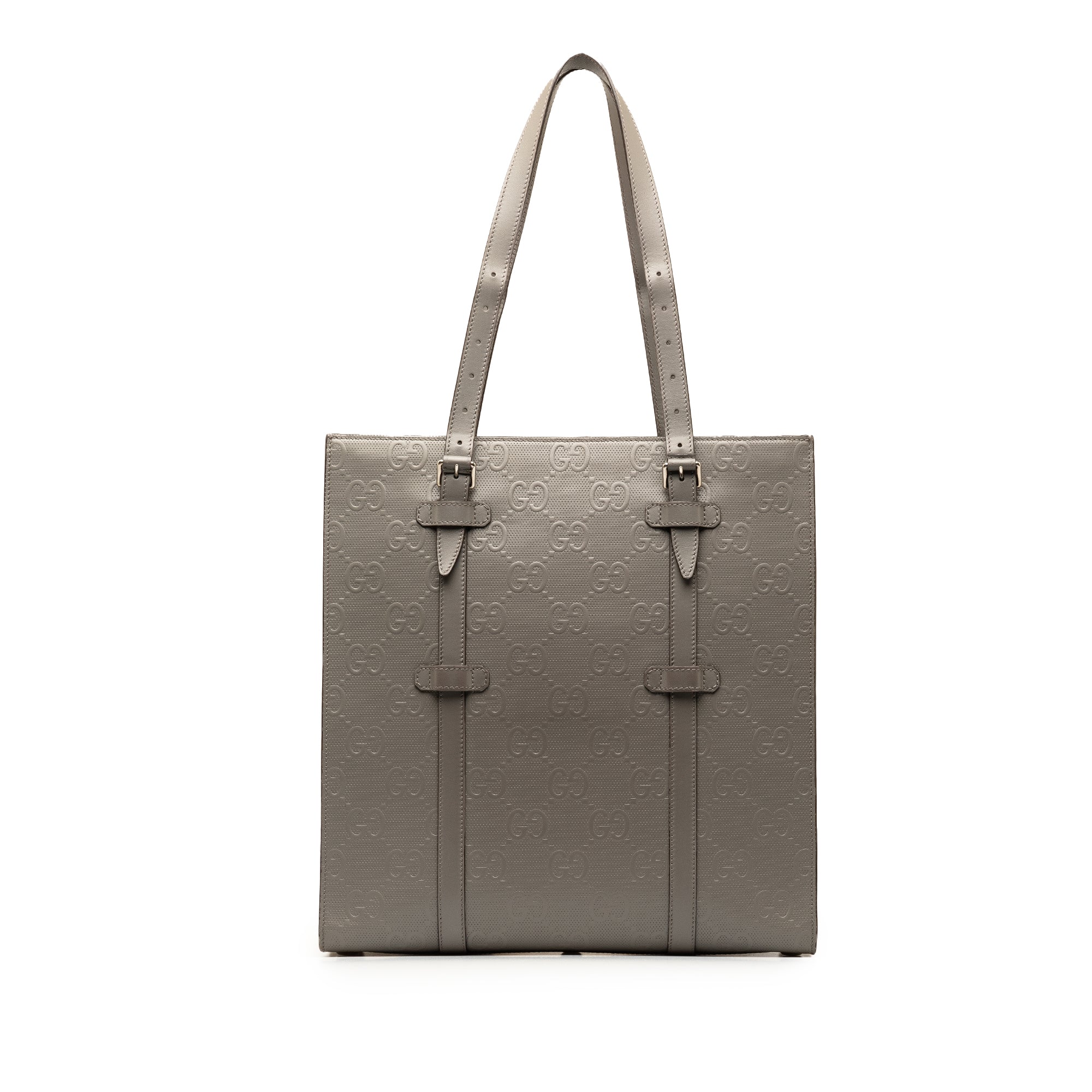 GG Embossed Leather Vertical Tote_2