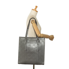 GG Embossed Leather Vertical Tote