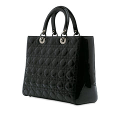 Large Patent Cannage Lady Dior