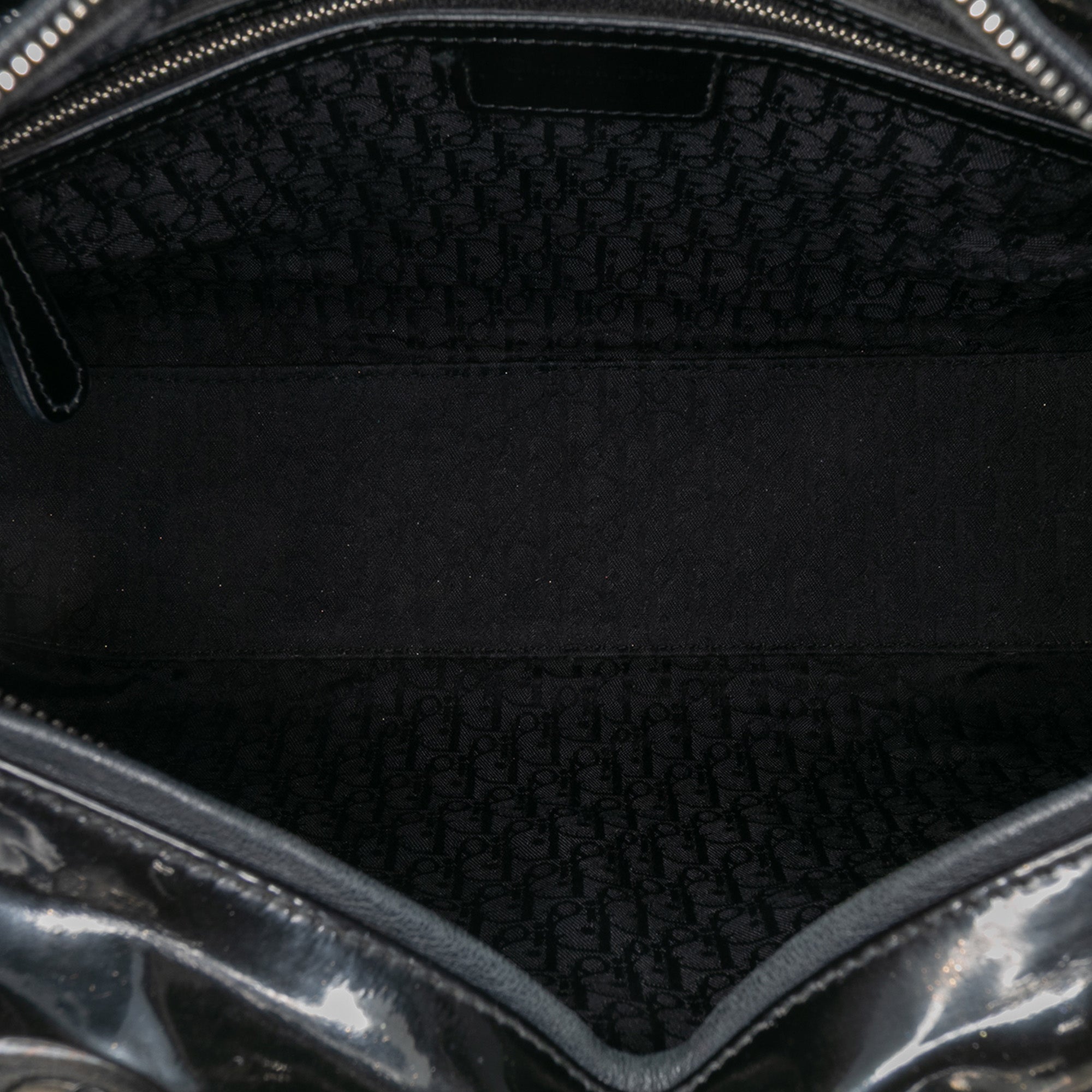 Large Patent Cannage Lady Dior