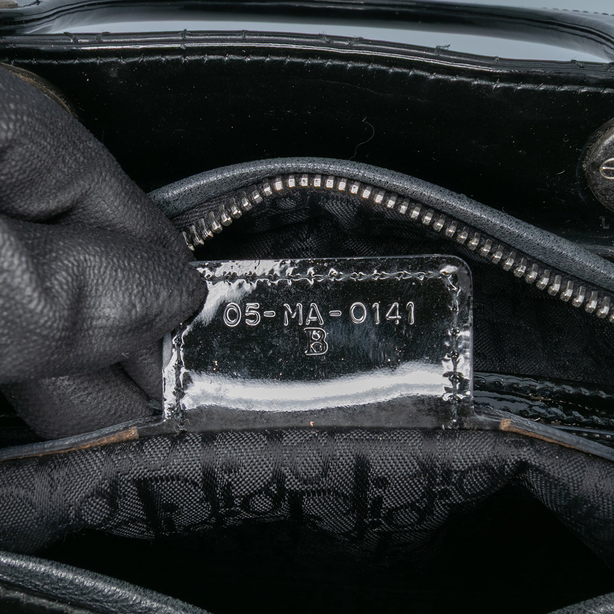 Large Patent Cannage Lady Dior