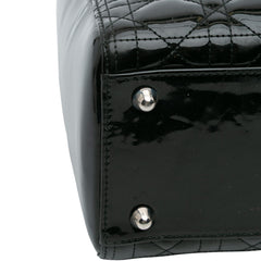 Large Patent Cannage Lady Dior