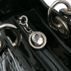 Large Patent Cannage Lady Dior