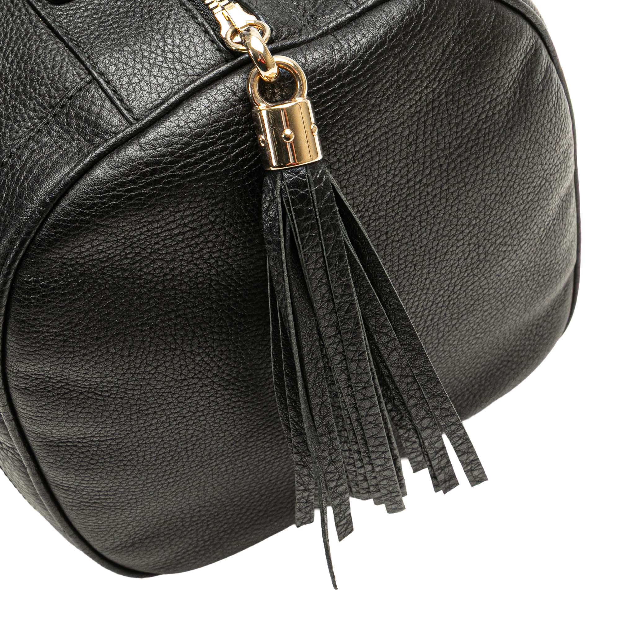 Medium Pebbled Calfskin Soho Boston Bag