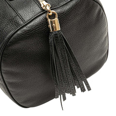 Medium Pebbled Calfskin Soho Boston Bag