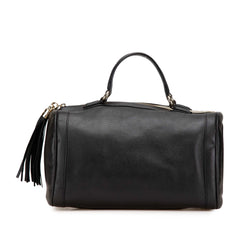 Medium Pebbled Calfskin Soho Boston Bag
