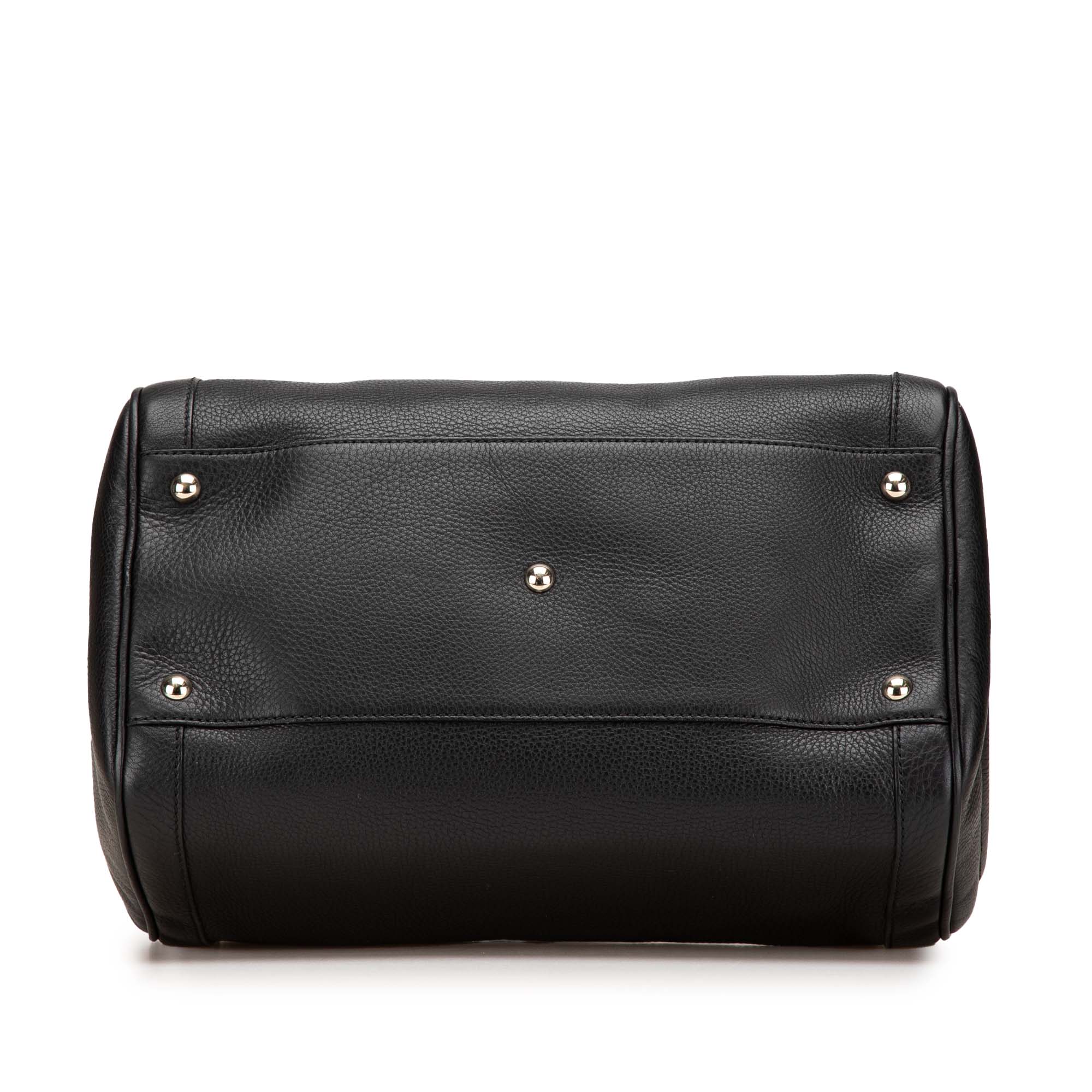 Medium Pebbled Calfskin Soho Boston Bag