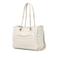 Small Glazed Calfskin Deauville Tote