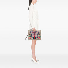 GG Supreme Web Butterfly Clutch