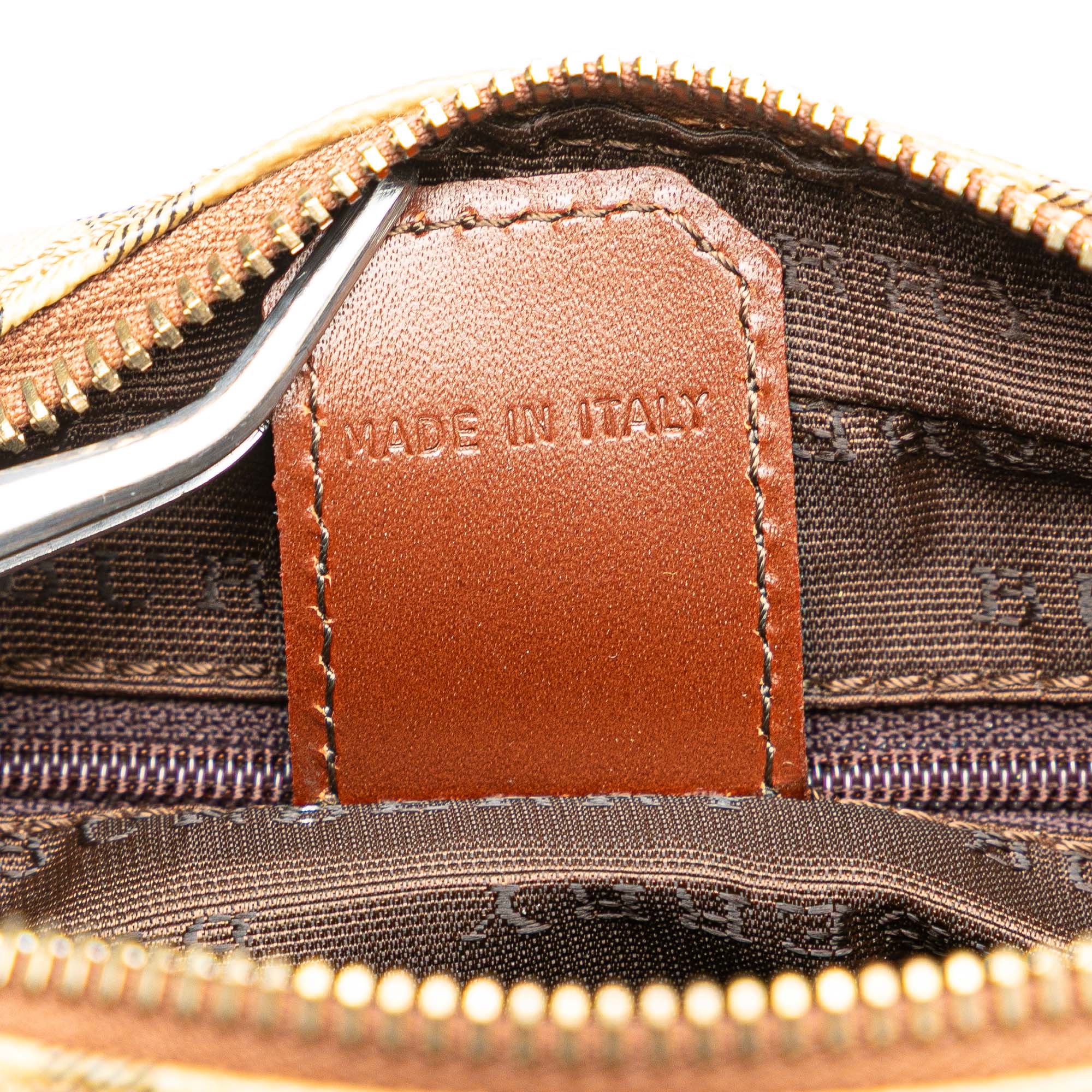 Haymarket Check Coated Canvas Clutch