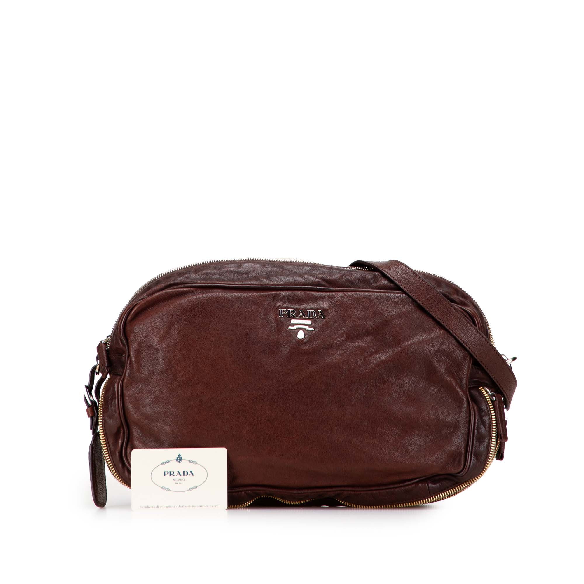 Leather Zip Crossbody