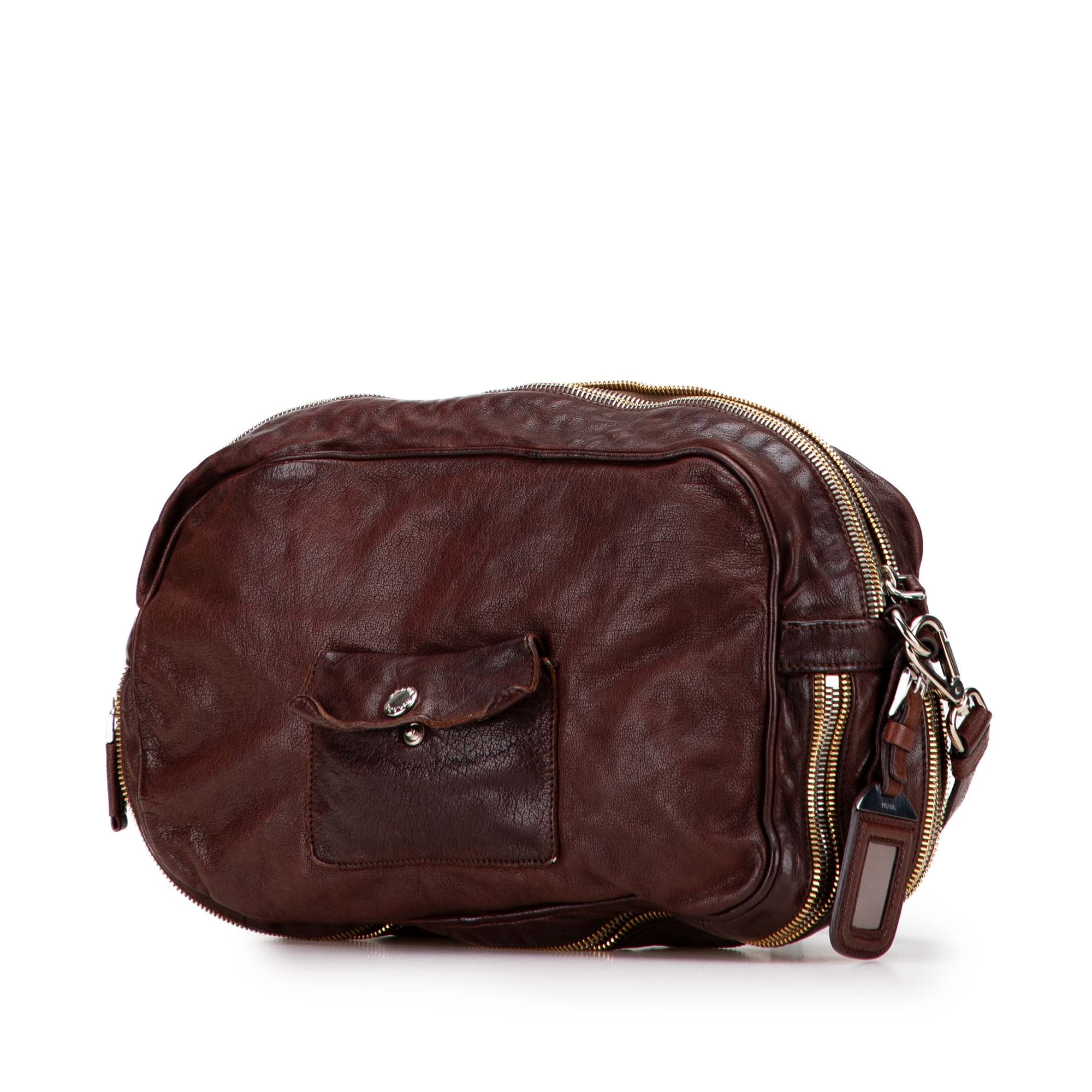 Leather Zip Crossbody