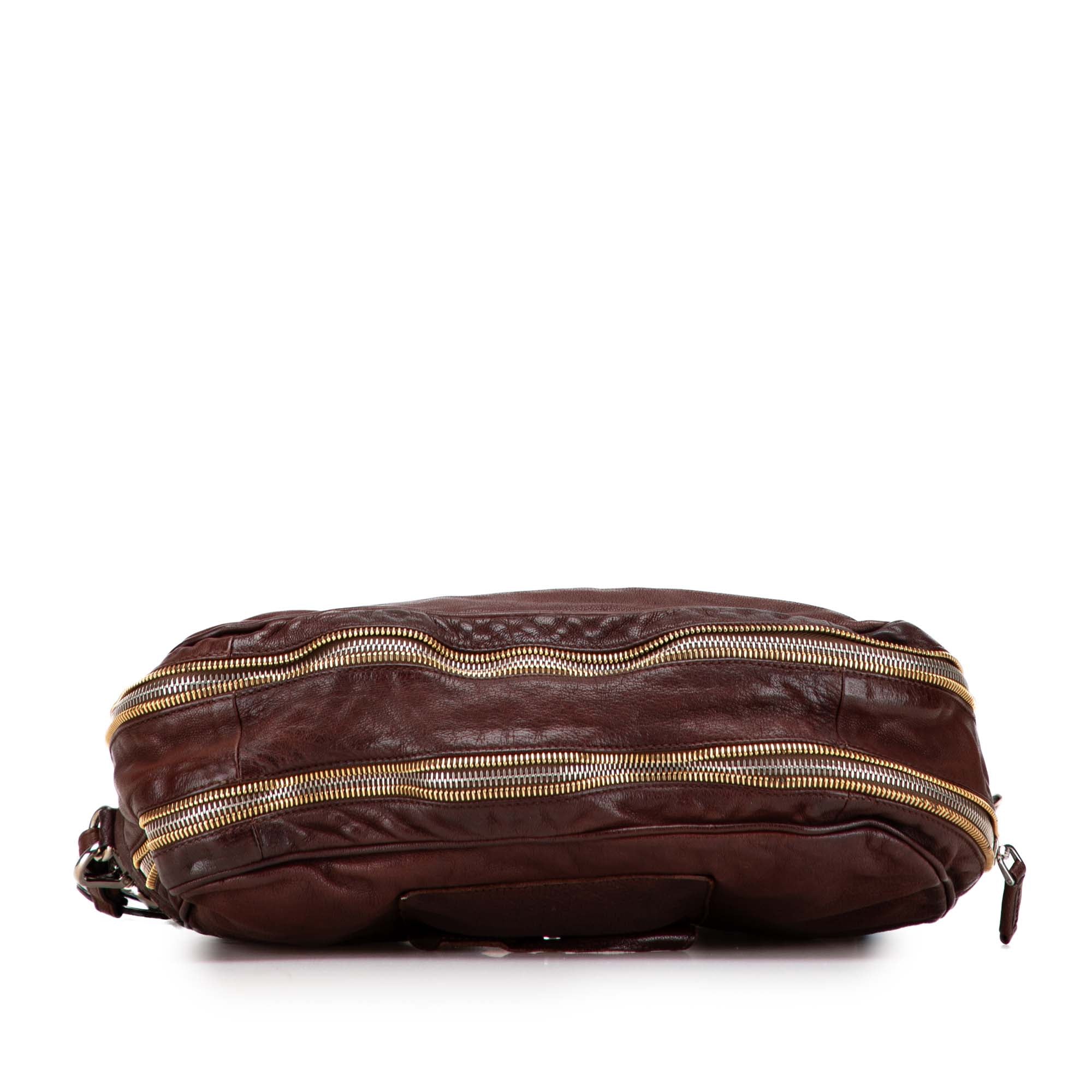 Leather Zip Crossbody