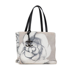 Camellia Printed Canvas Shopper Tote