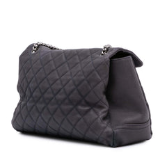 Medium Quilted Iridescent Caviar Lady Pearly Flap