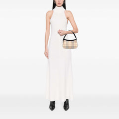 House Check Coated Canvas Handbag