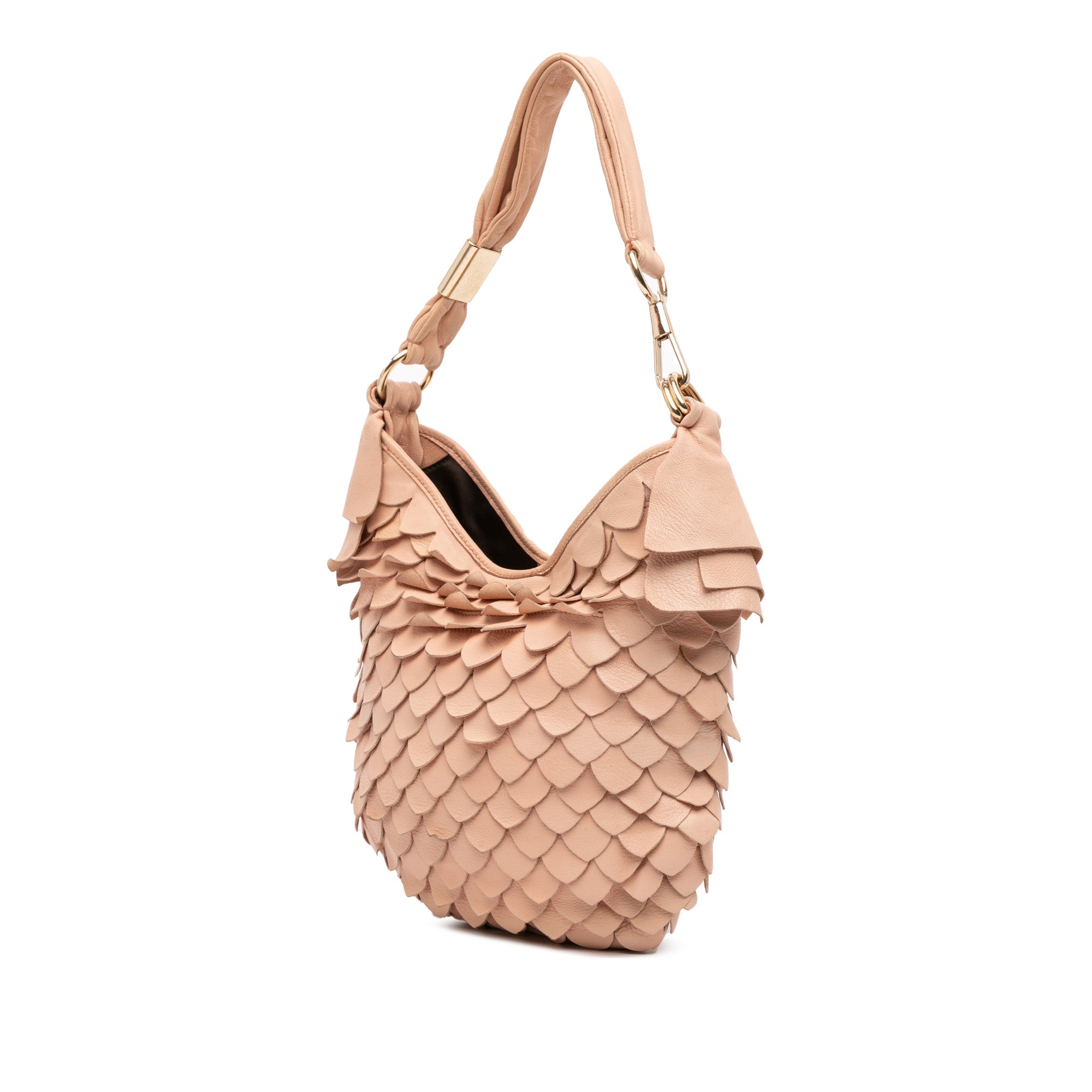 Leather St Tropez Fish Scale Hobo