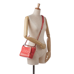 Small Chevron Lambskin Gabrielle Crossbody