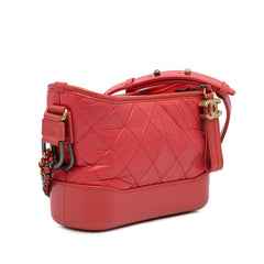Small Chevron Lambskin Gabrielle Crossbody