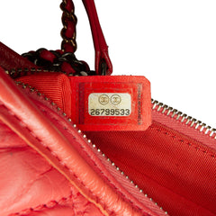 Small Chevron Lambskin Gabrielle Crossbody