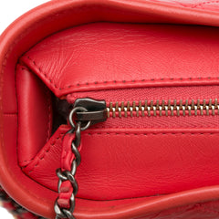 Small Chevron Lambskin Gabrielle Crossbody