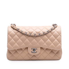 Jumbo Classic Lambskin Double Flap