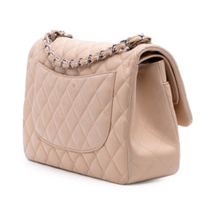 Jumbo Classic Lambskin Double Flap
