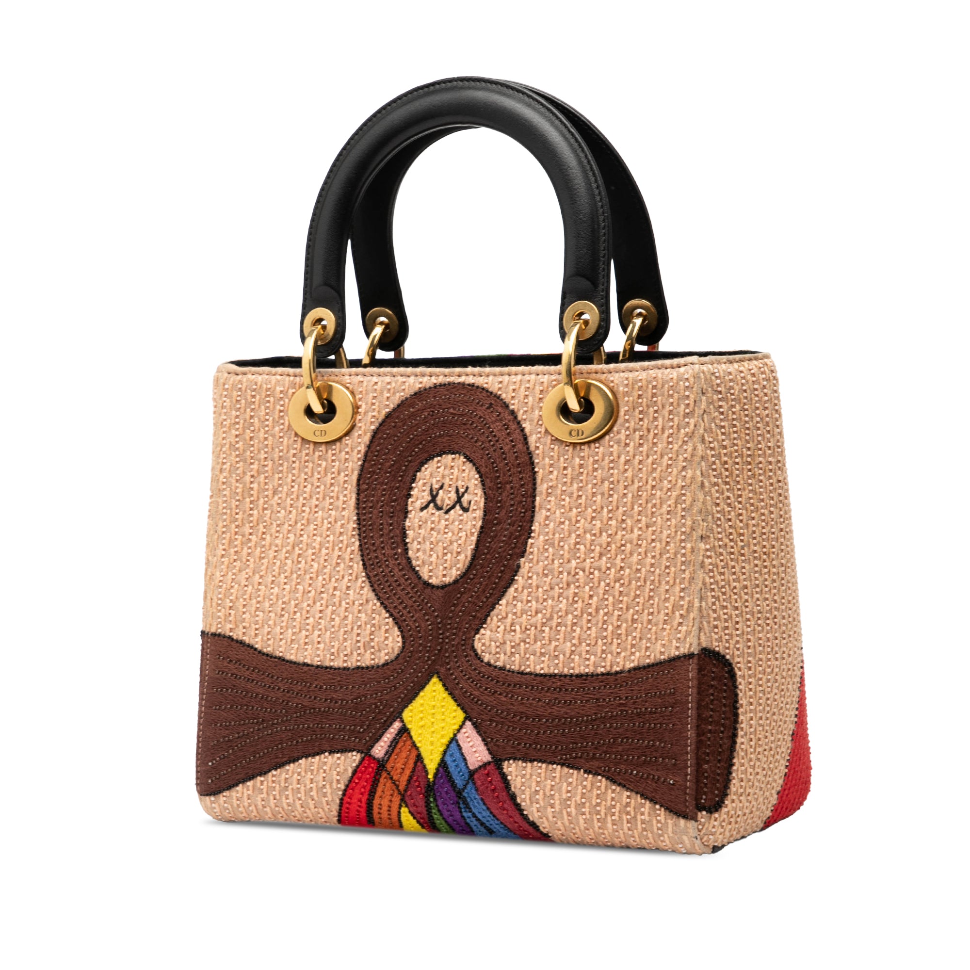 Medium Canvas Beaded and Embroidered Tarot Judgment Lady Dior