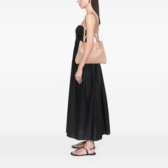 Large Supple Grained Calfskin Open Bar Tote
