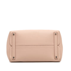 Large Supple Grained Calfskin Open Bar Tote
