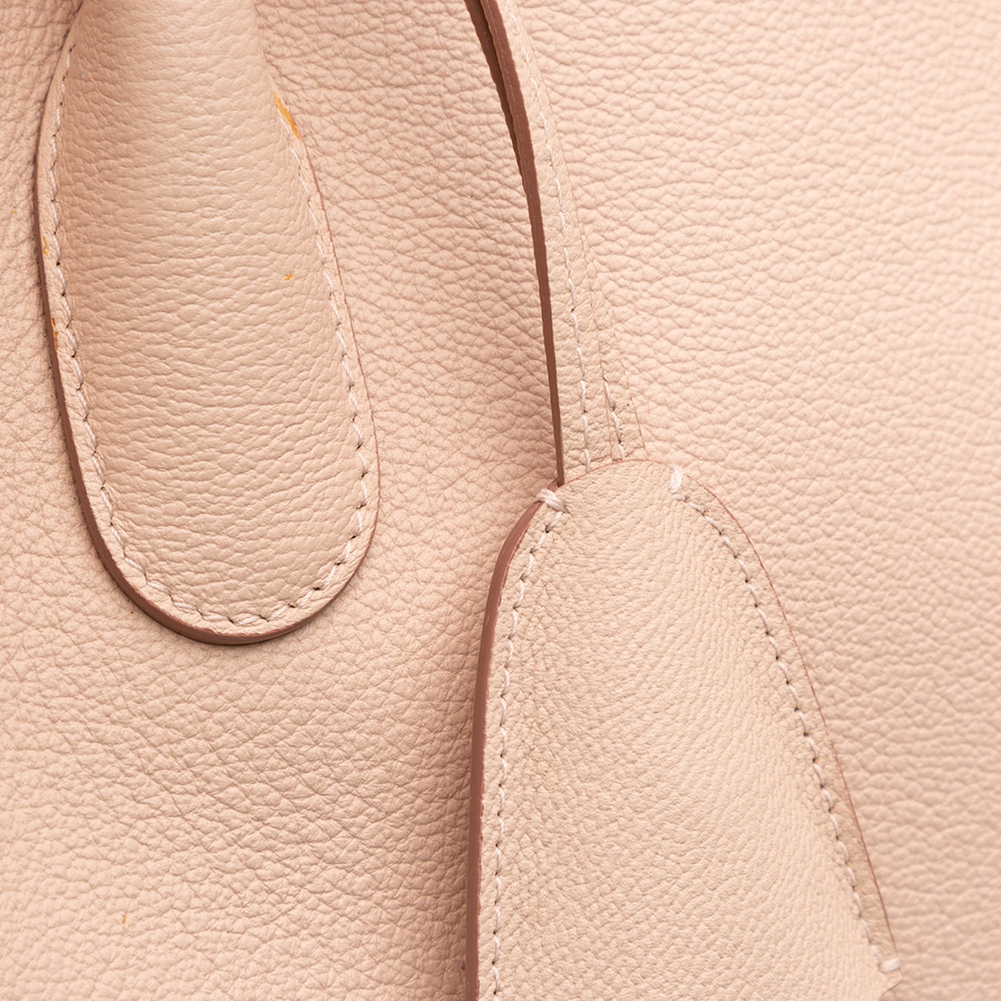 Large Supple Grained Calfskin Open Bar Tote