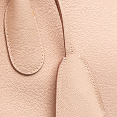 Large Supple Grained Calfskin Open Bar Tote
