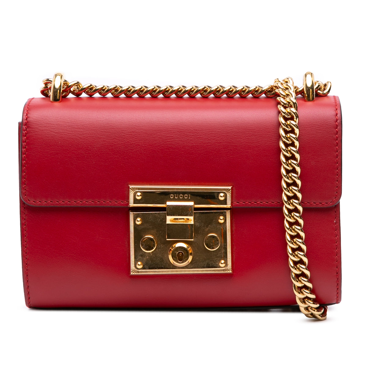 Small Leather Padlock Crossbody