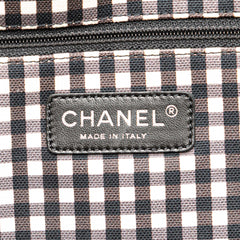 Printed Canvas Gingham Weekender Tote